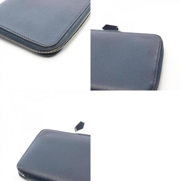 HERMES Navy Leather Wallet - Picture 11 of 11